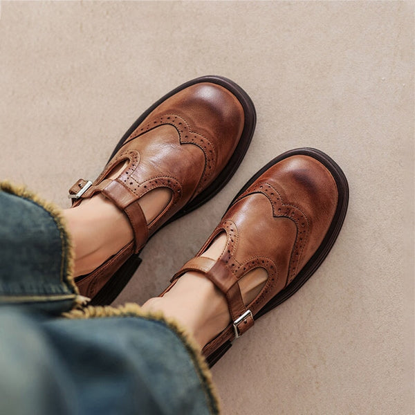 Charlotte | Elegant Leather Mary Janes