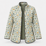 Nora - Floral-Printed Quilted Jacket