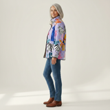 Lily - Quilted Jacket with Animal Motifs