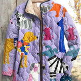 Lily - Quilted Jacket with Animal Motifs