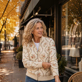 Grace | Cardigan with Delicate Floral Vines