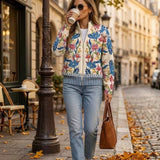 Ava | Cardigan with Botanical Floral Pattern