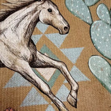 Juliette | Cardigan with Horse and Cactus Motif