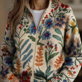 Ava | Cardigan with Botanical Floral Pattern