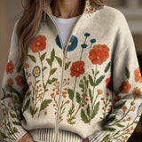 Olivia | Cardigan with Wildflower Pattern