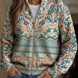 Ella | Cardigan with Floral Border