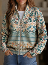 Ella | Cardigan with Floral Border