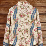 Charlotte | Cardigan with Rose Vine Pattern