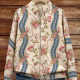 Charlotte | Cardigan with Rose Vine Pattern