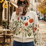Olivia | Cardigan with Wildflower Pattern