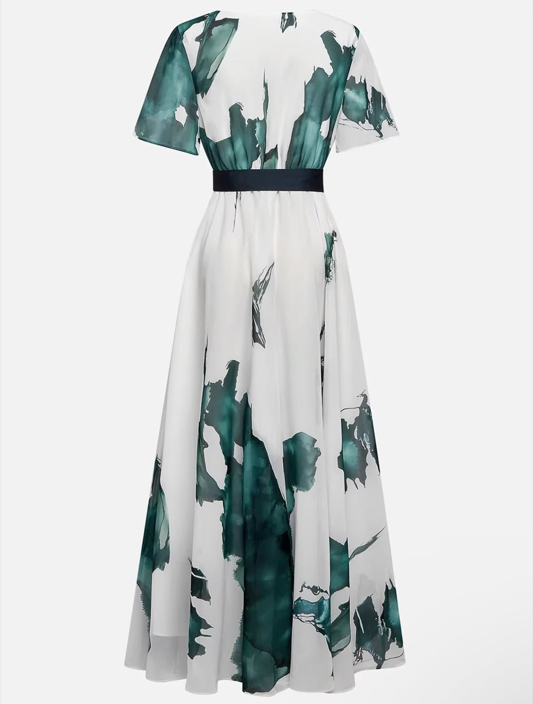 Vanessa - Long Dress Watercolour Print