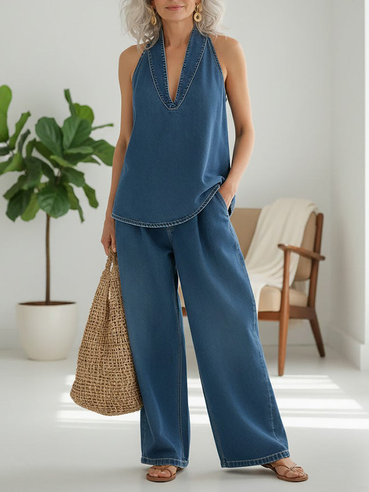 Rita - Two-Piece Denim Set