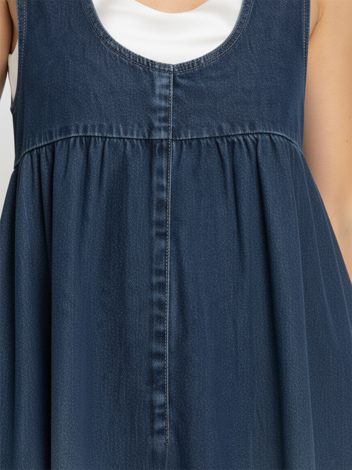 Ivy - Vintage Denim Maxi Dress