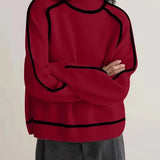 Carine | Elegant sweater with a high collar