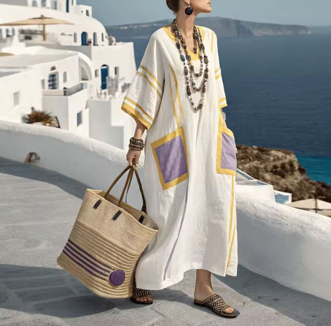 Elegant Mary - Long Beach Dress for a Stylish Summer Look