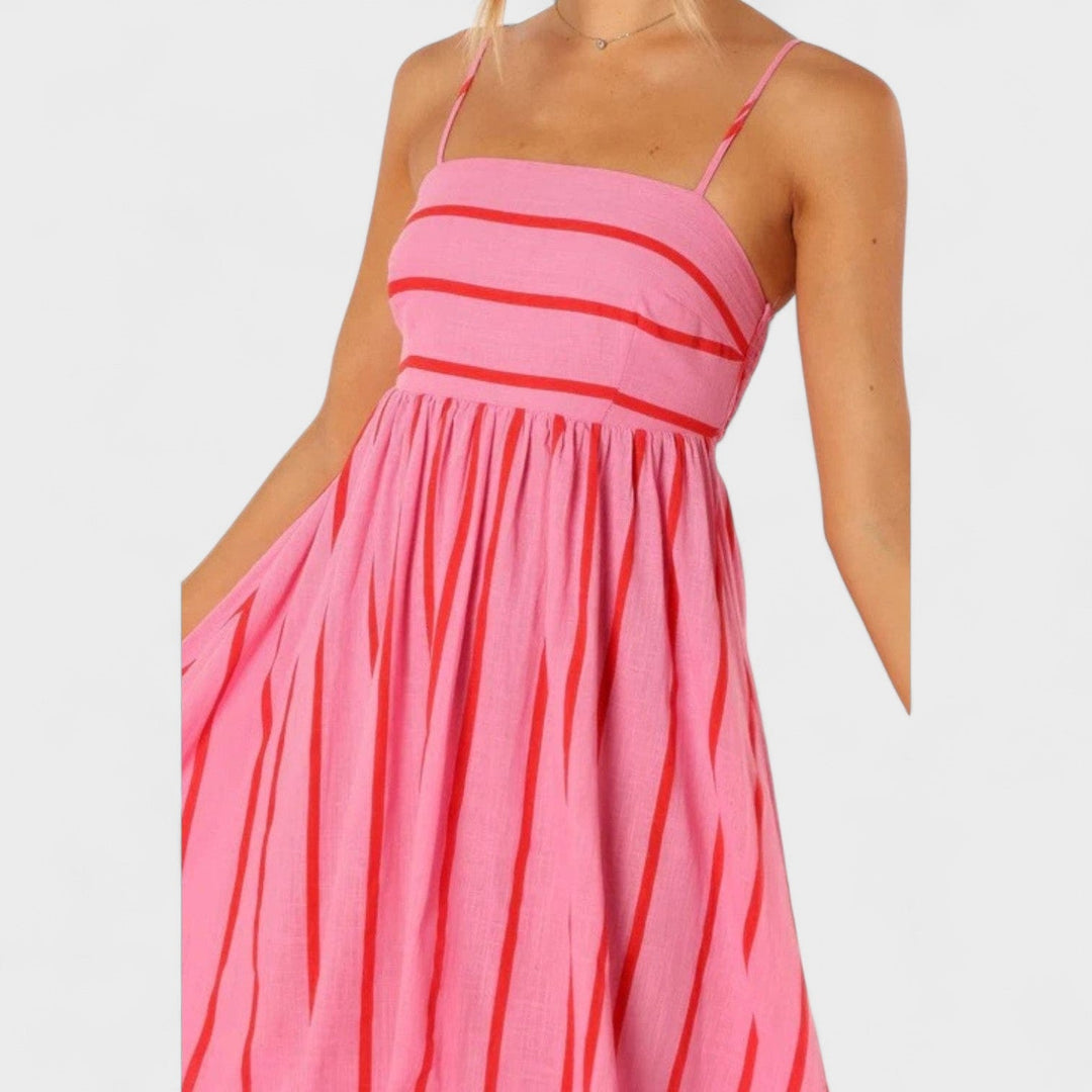 Isabel - Long Striped Dress