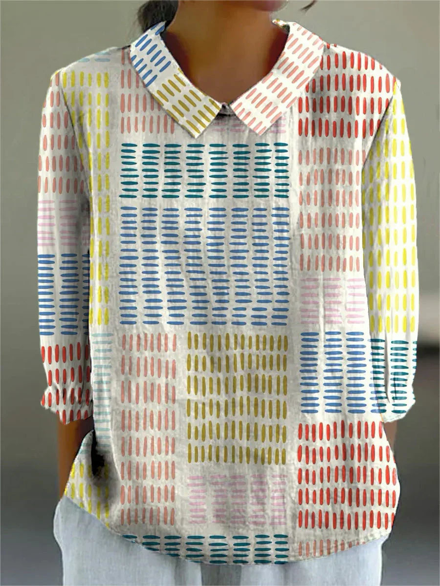 Daisy - Colourblock Dash Blouse