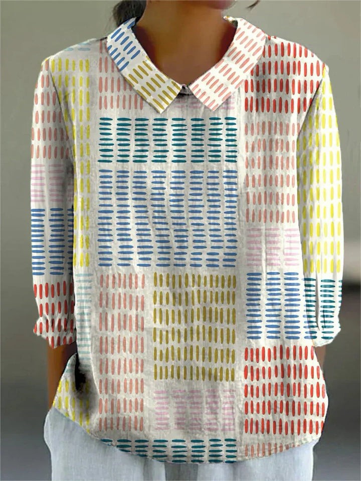 Daisy - Colourblock Dash Blouse
